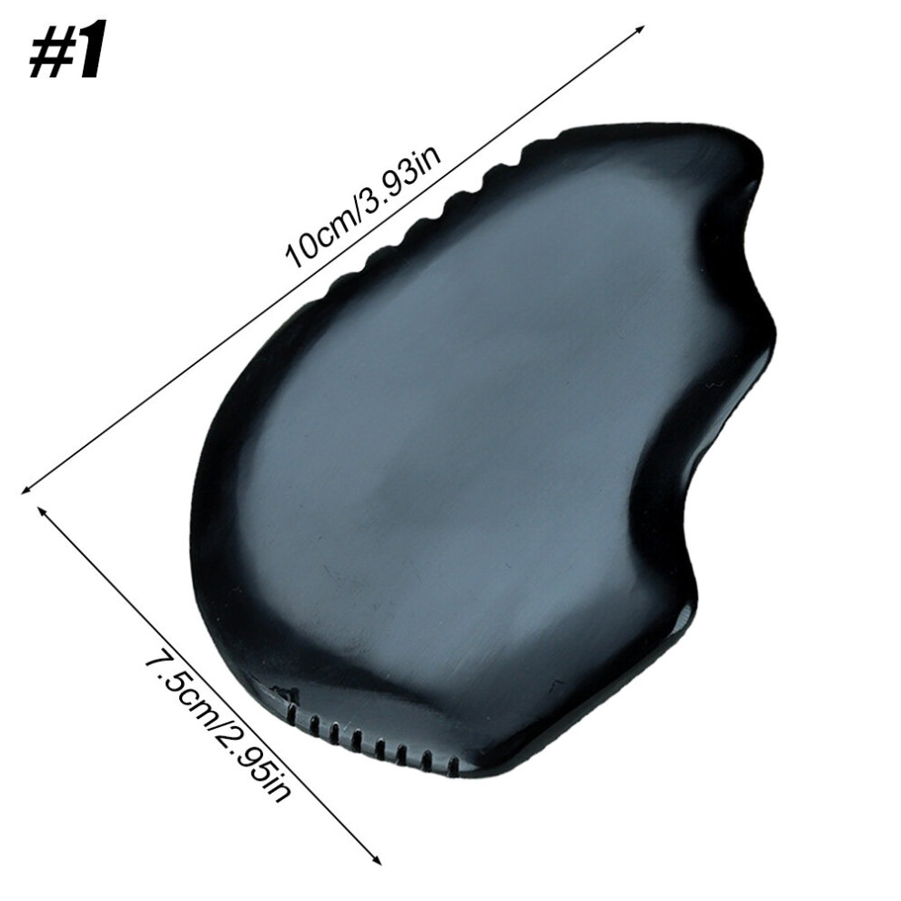 Dechoicelife (A-Style 1) Tcare Gua Sha Facial Body Massage Tools, Unique 9-Edge Gua Sha Bian Stone, 3D Gua Sha Stone With Ridges, Gentle Gua Sha Scraping