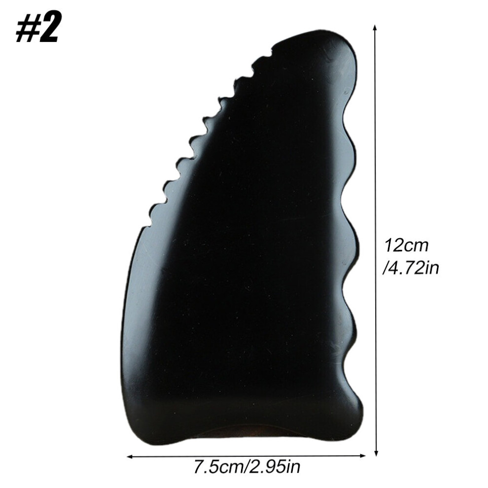 Dechoicelife (A-Style 2) Tcare Gua Sha Facial Body Massage Tools, Unique 9-Edge Gua Sha Bian Stone, 3D Gua Sha Stone With Ridges, Gentle Gua Sha Scraping