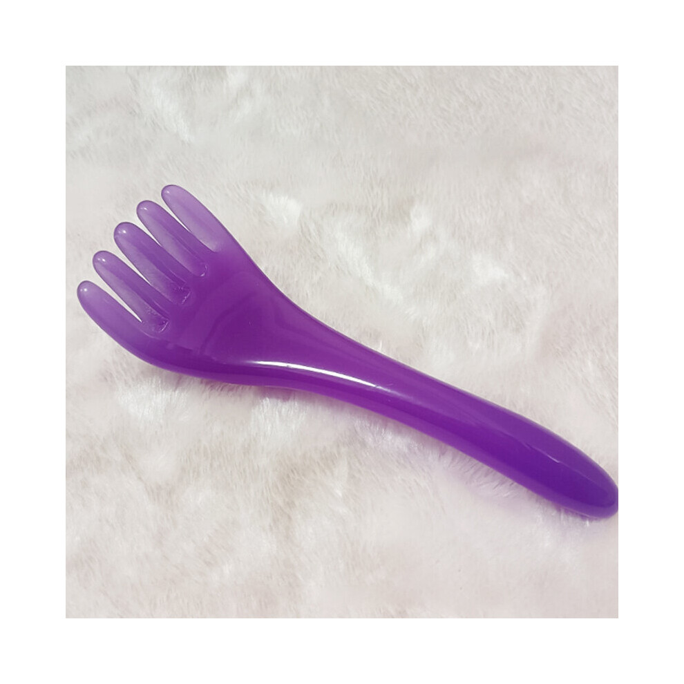Dechoicelife Purple (A-) Head Massager Scalp Gua Sha For Body Neck Leg Massage Five-Claw Head Scraping Stick Massage Scraping Claw Massage Visage