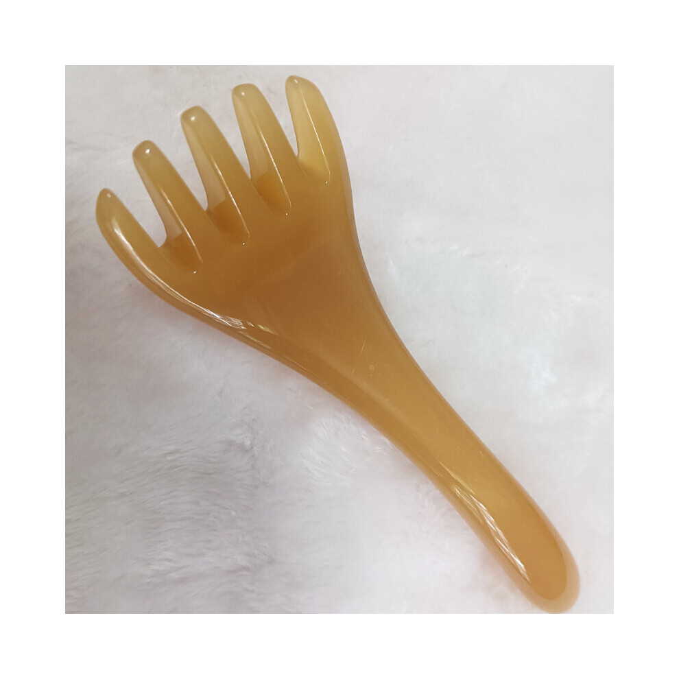 Dechoicelife Amber (A-) Head Massager Scalp Gua Sha For Body Neck Leg Massage Five-Claw Head Scraping Stick Massage Scraping Claw Massage Visage