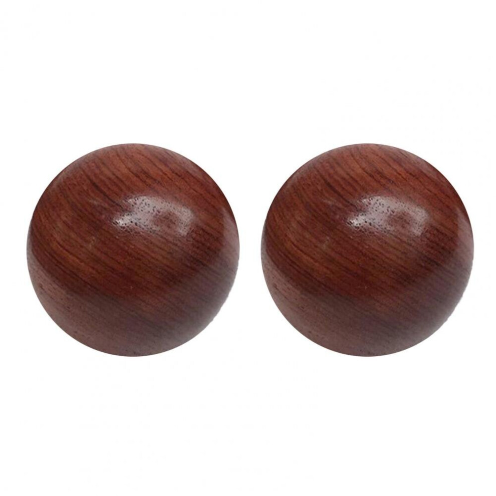 Dechoicelife (A-6Cm) 1 Pair Fitness Handball Smooth Surface Finger Exercise Wood Chinese Health Hand Wrist Meditation Balls For Elders