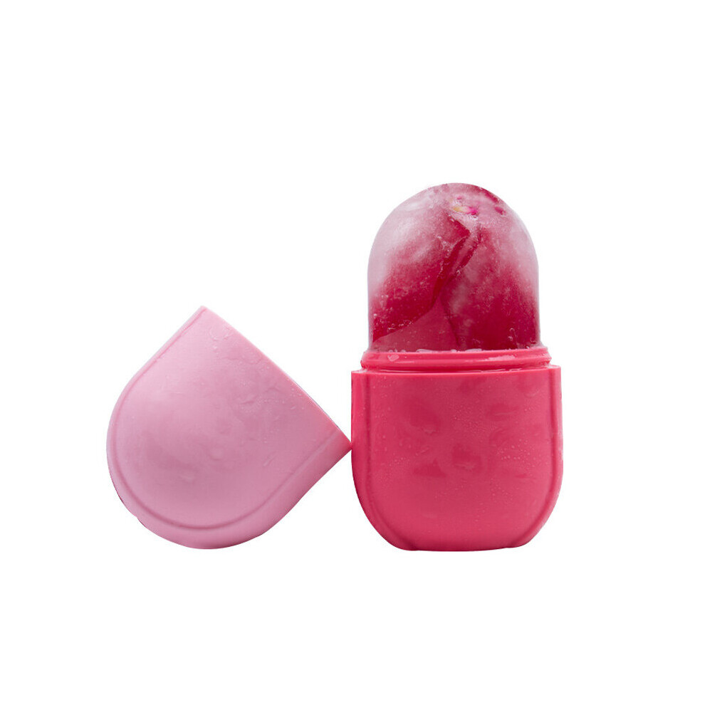 Dechoicelife Pink (A- L) 2 Piecss Reusable Icing Cooling Ice Massage Cups Cold Massage Roller Freezable Face Massager For Muscle Cold Therapy Reduce Acne