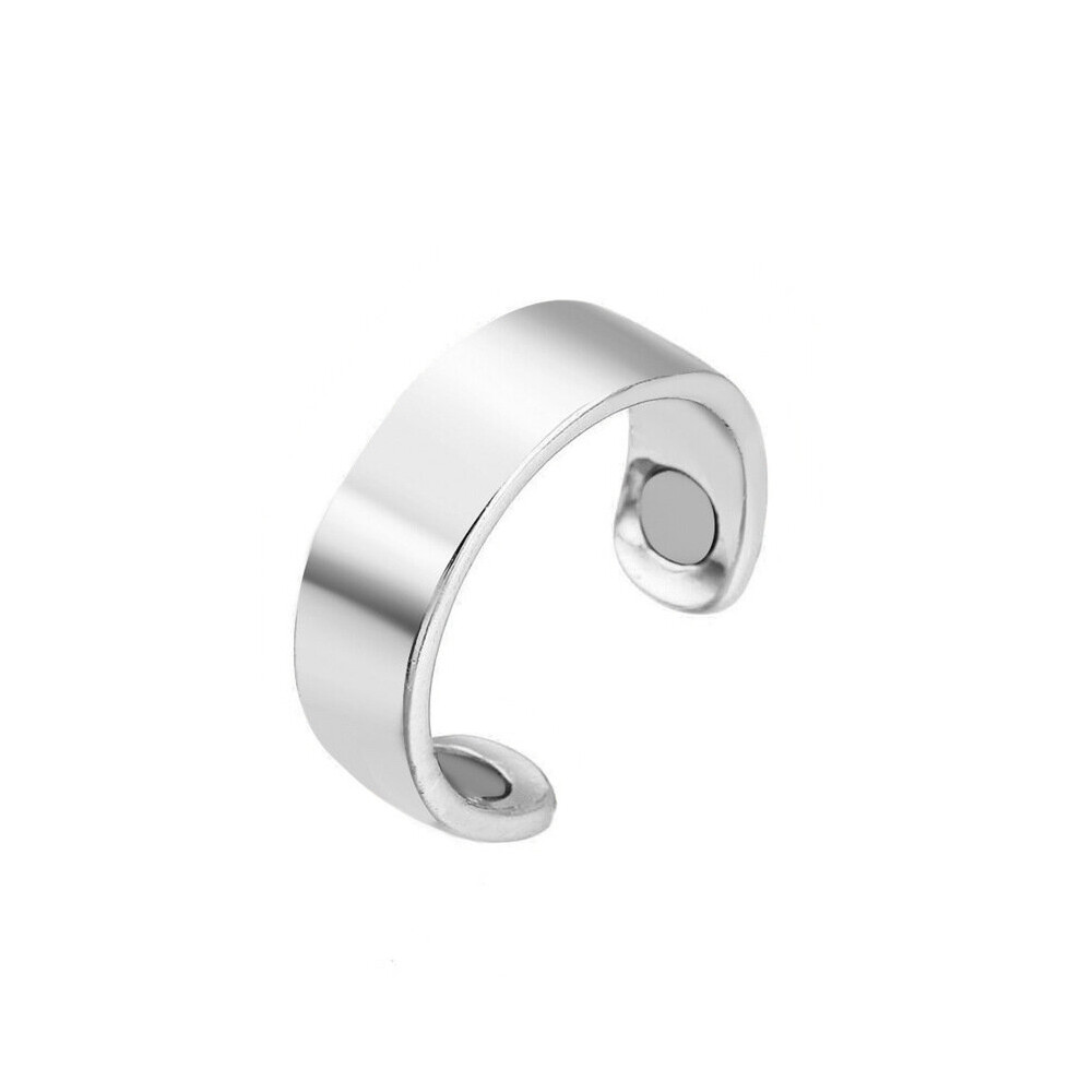 Dechoicelife (A-Silver) Acupressure Anti Snore Ring Magnetic Therapy Snore Stopper Acupressure Treatment Snoring Device Against Snoring Finger Ring