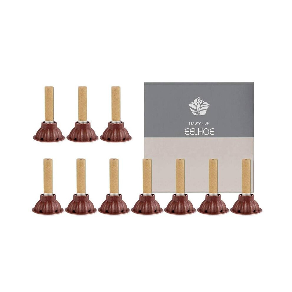 Dechoicelife Moxibustion Sticks 10Pcs Moxibustion Gathering Energy & Burning Column For Detoxification Moxa Sticks With Self-Stick Base For