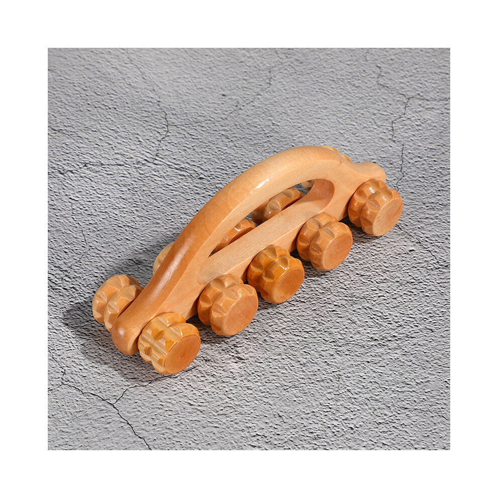 Dechoicelife (A-Arch Bridge With 10) Handheld Massage Roller Sore Muscle Wood Therapy Massage Tools Body Wooden Fascia Roller Deep Tissue Lymphatic Drainage Massag