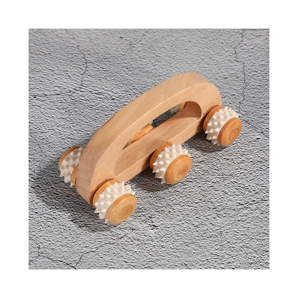 Dechoicelife (A-Arch Bridge With 6) Handheld Massage Roller Sore Muscle Wood Therapy Massage Tools Body Wooden Fascia Roller Deep Tissue Lymphatic Drainage Massage