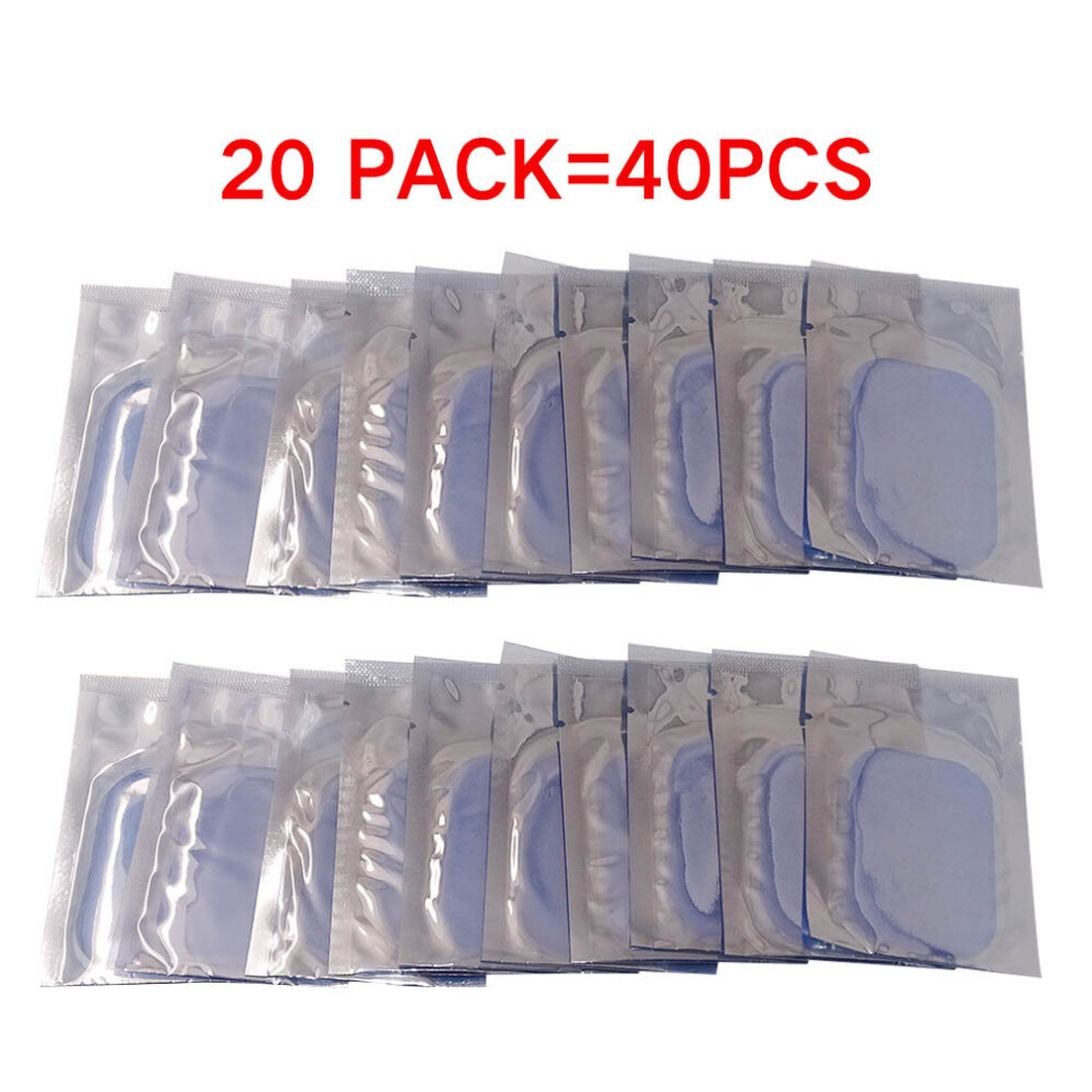 Dechoicelife 40Pcs=20Pairs Ems Trainer Hydrogel Gel Stickers For Abdomen Muscle Massager Gel Pads Abdominal Stimulator Slimming Machine