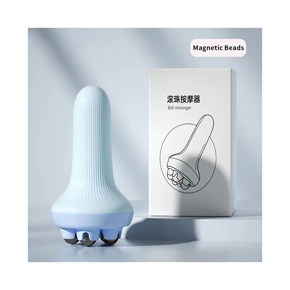 Dechoicelife Blue (A- Magnetic Beads) Massage Roller Multifunctional Meridian Brush Body Therapy Massager Anti-Cellulite Muscle Pain Relief Relax Massager For Body