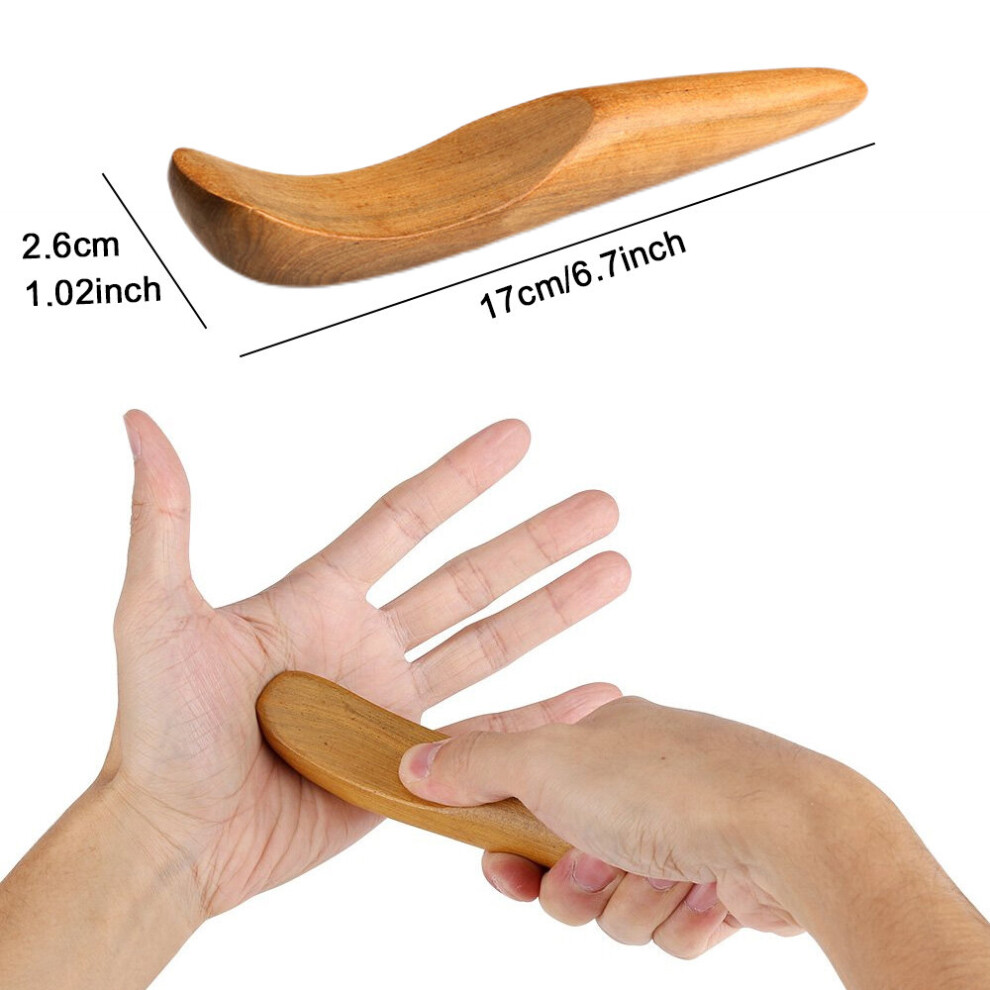 Dechoicelife (A-Style D) Manual Wooden Massage Stick Anti Cellulite Lymphatic Drainage Massager Tool For Body Leg Back Stomach Waist Thighs Sculpting