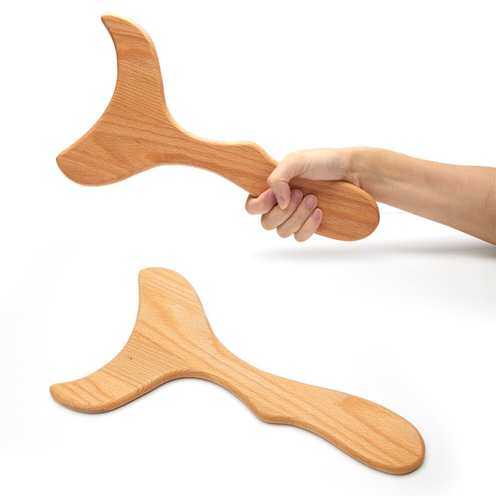Dechoicelife (A-Gua Sha A) Wood Therapy Massager Cup Anti-Cellulite Gua Sha Tool Maderoterapia Colombiana Lymphatic Drainage Trigger Point Massager Roller