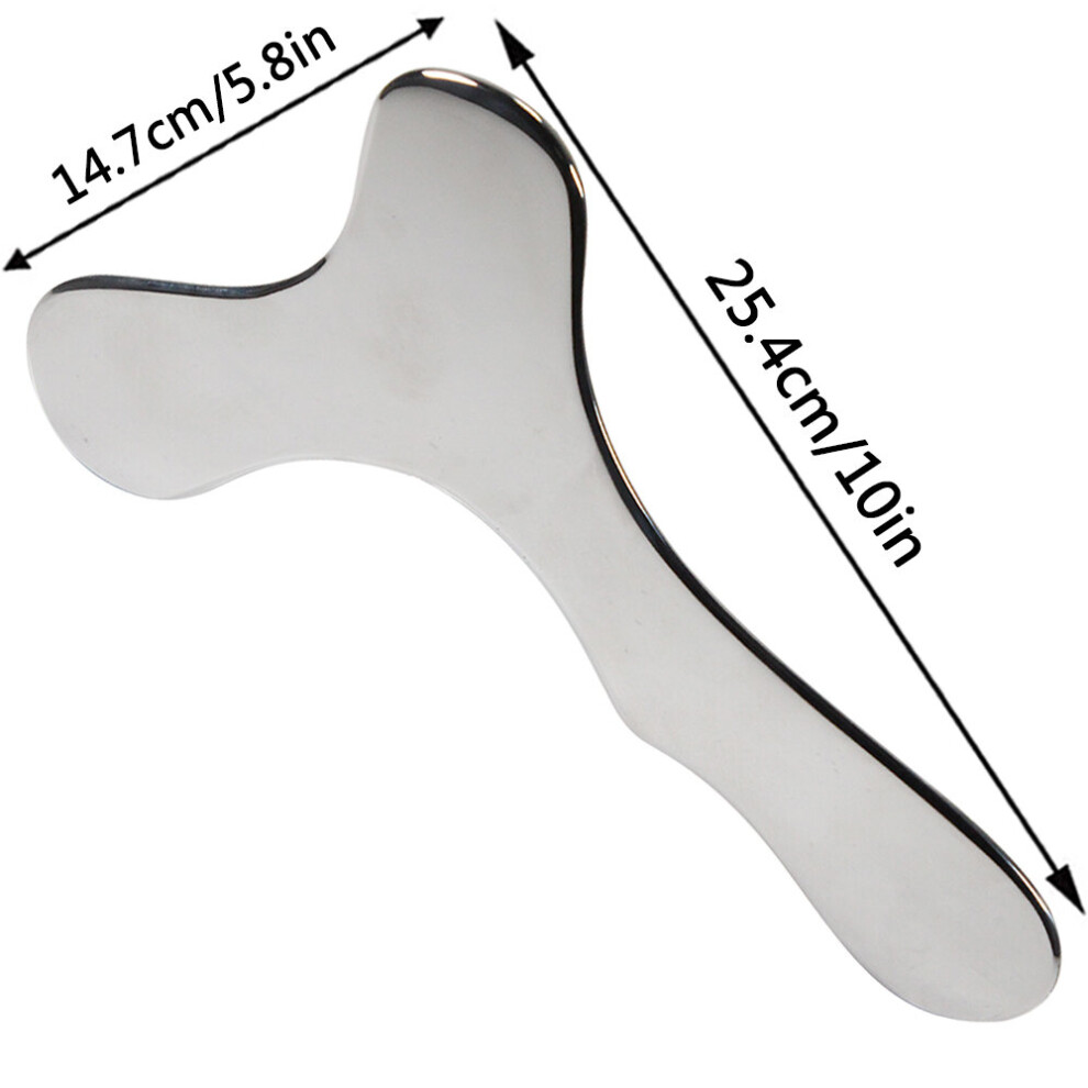 Dechoicelife (A-15) Stainless Steel Body Guasha Physical Therapy Fitness Muscle Scraper Fascia Scraping Muscle Massager Sports Muscle Fibers Release