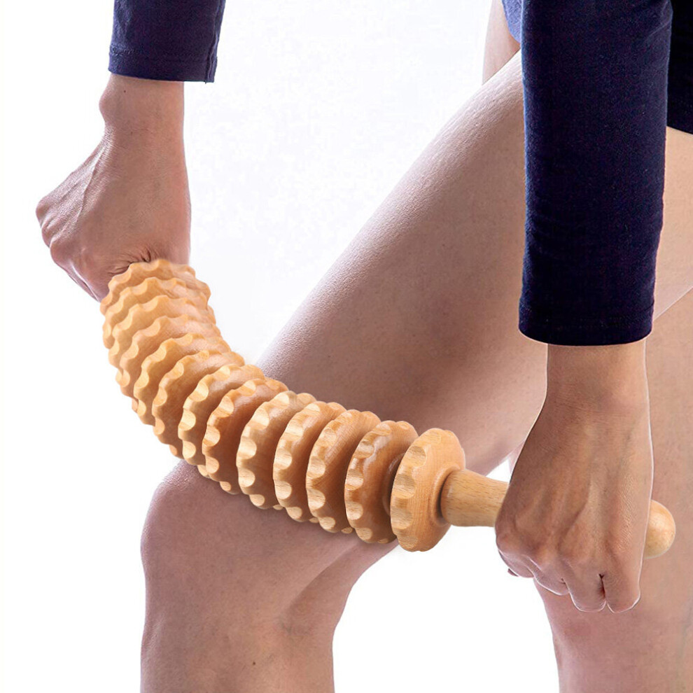 Dechoicelife Wood Therapy Roller Massage Tool, Lymphatic Drainage Massager, Anti Cellulite Roller Tool, Wood Therapy Tools For Body Shaping