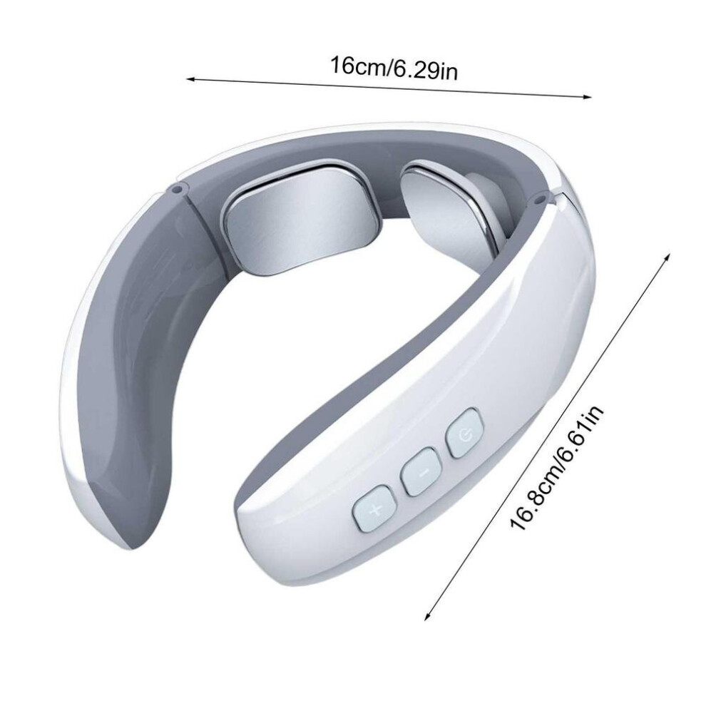 Dechoicelife Vibration Neck Massager Ems Pulse Muscle Massager Electric Pain Relief Tool Motor Cervical Relaxation Smart Tract Physiotherapy