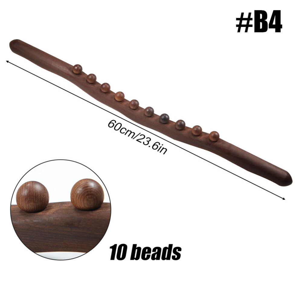 Dechoicelife (A-B4) Wooden Trigger Point Massager Stick Lymphatic Drainage Massager Wood Therapy Massage Tools Gua Sha Massage Soft Tissue Release