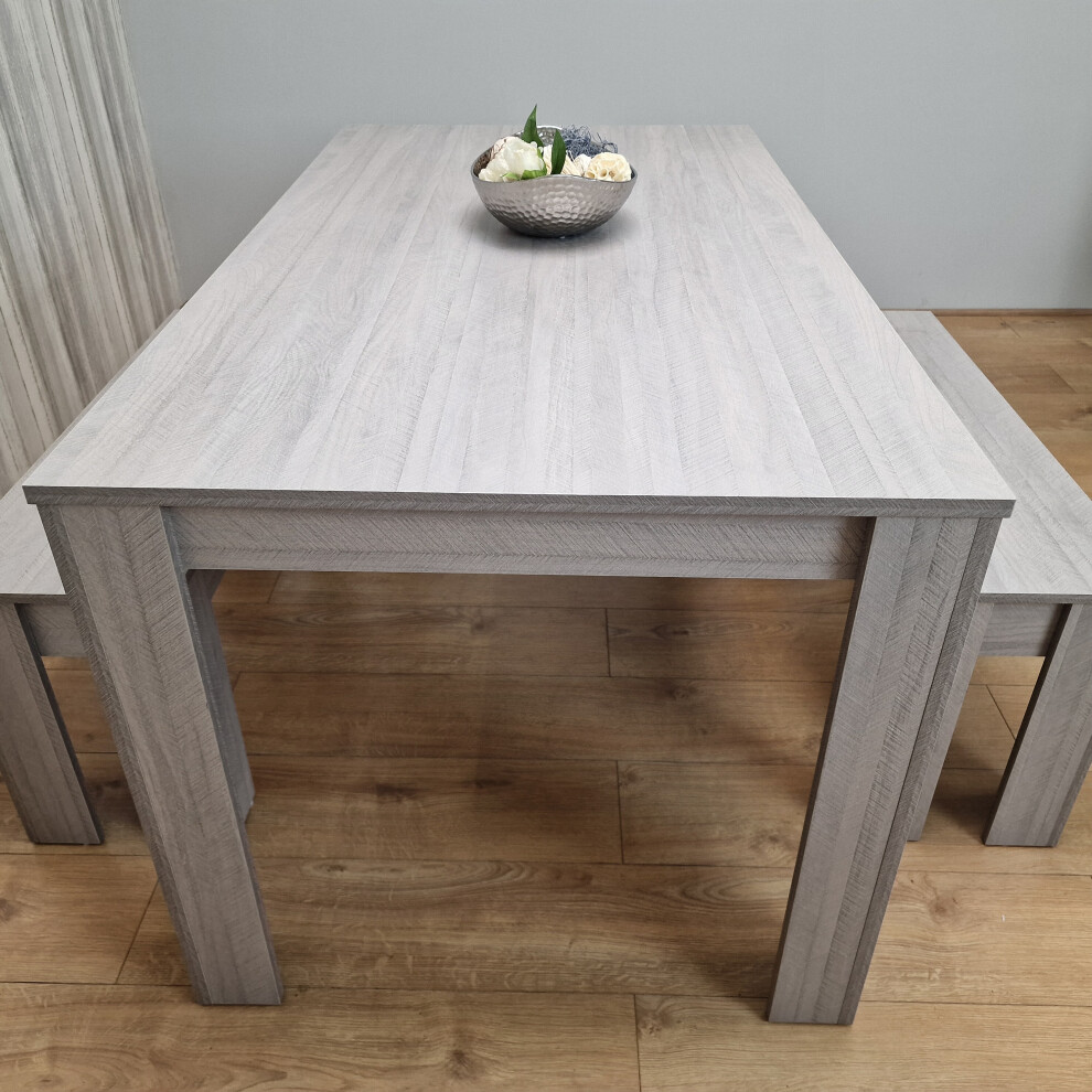 Kitchen Dining Table with 2 Benches , Dining Room Table set