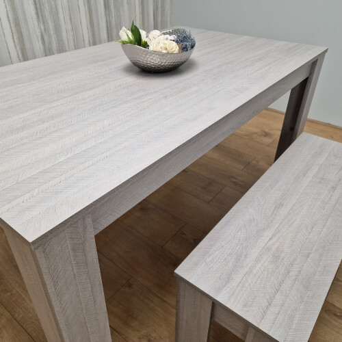 Kitchen Dining Table with 2 Benches , Dining Room Table set 2