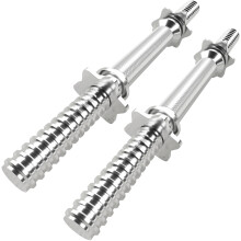 GYM MASTER Pair of Dumbbell Bars with Spinlock Collars