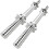 GYM MASTER Pair of Dumbbell Bars with Spinlock Collars 1