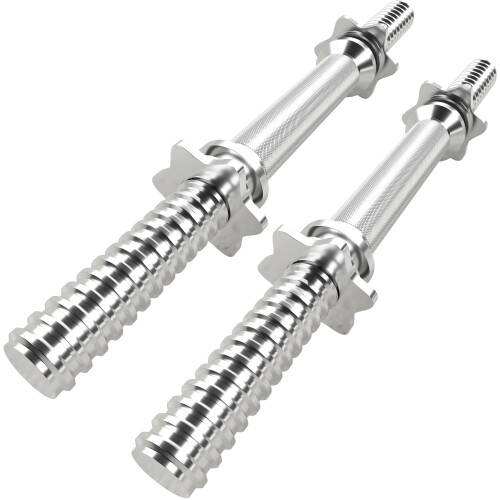 GYM MASTER Pair of Dumbbell Bars with Spinlock Collars