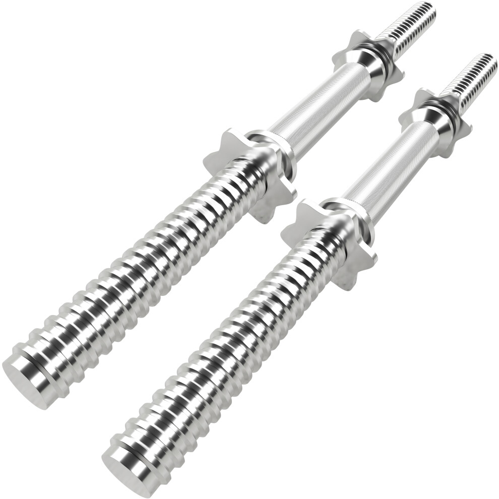 Gym Master Dumbbell Bar Pair 45Cm Workout Weight Lifting Set Spinlock Collars