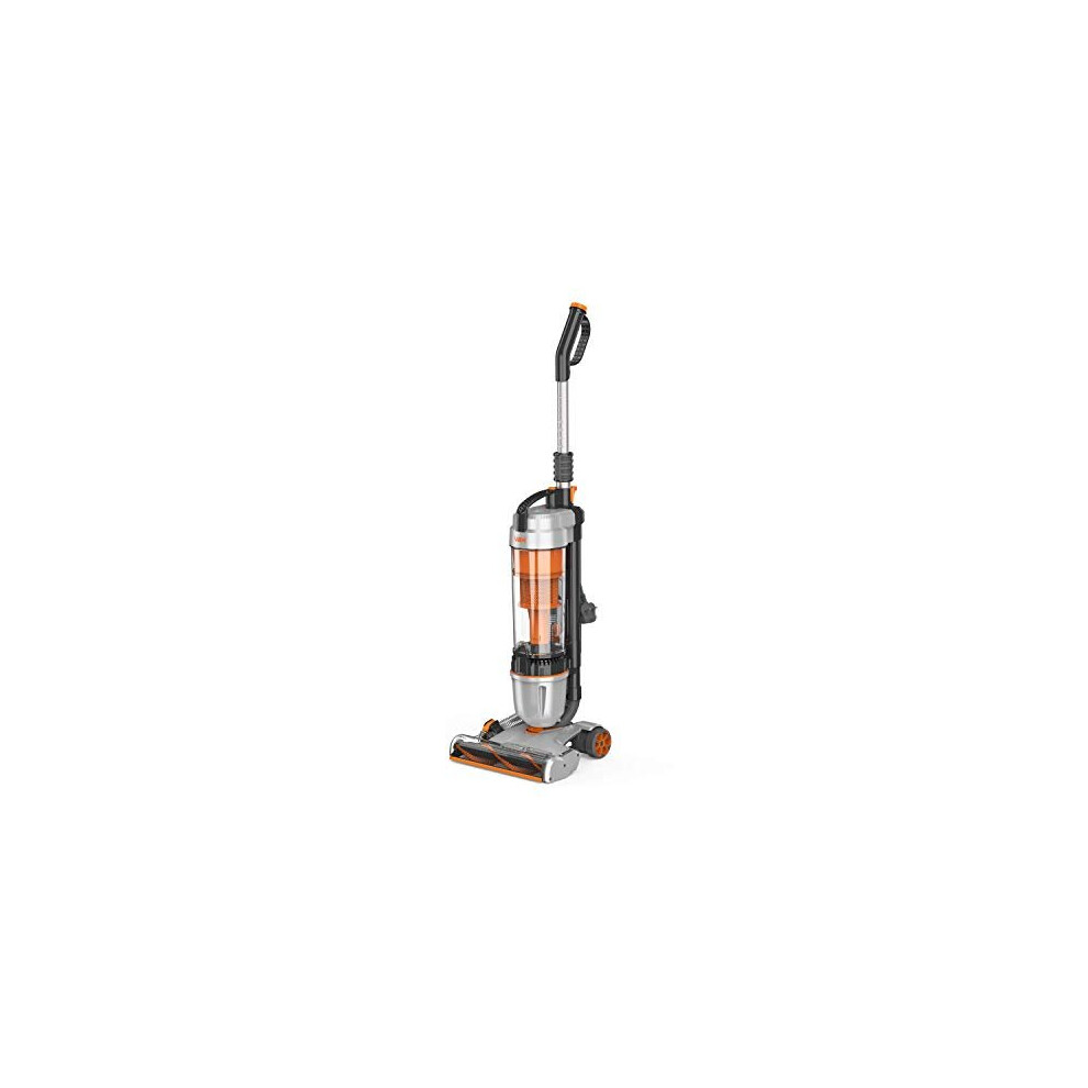 Vax Air Stretch Upright Vacuum Cleaner | Over 17M Reach | Powerful, Multi-Cyclonic, Lightweight, And 820W Silver/Orange