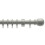 (240cm) 28mm Grey wooden curtain pole complete Set 1