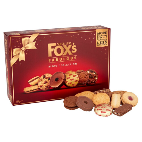 Foxs Classic Biscuit Selection Assortment Luxury Box 10 Varieties 550g 2