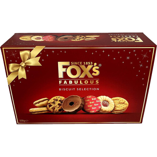 Foxs Classic Biscuit Selection Assortment Luxury Box 10 Varieties 550g 1