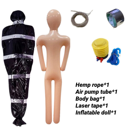 (Skin) Victim Props Dead Scary Fake Corpse Body In Bag Outdoor Horror ...