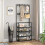 Living And Home 4 Tier Shoe Rack Clothes Hanger Black 1
