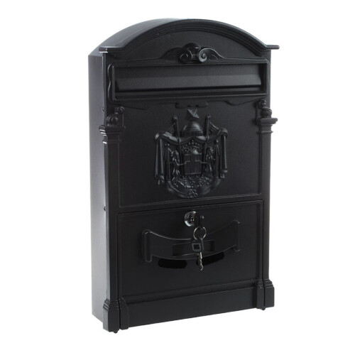 Living And Home Antique Style Lockable Aluminum Letter Box 2