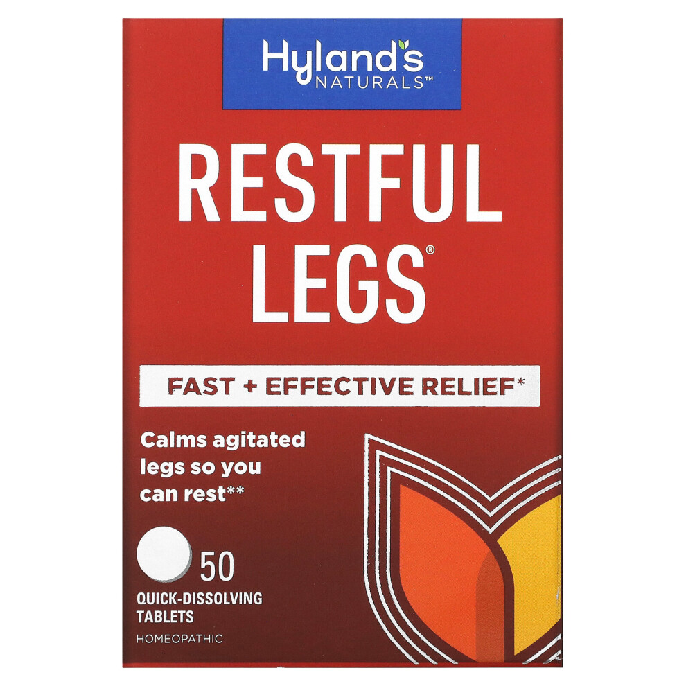 HYLAND'S NATURALS Restful Legs, 50 Tablets, Quick Dissolving