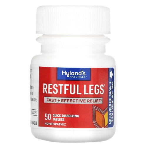 Hyland's Naturals, Jambes Reposées, 50 Comprimés à Dissolution Rapide 2