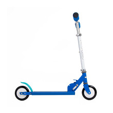 (Blue) AAMEN Folding Scooter With 2 Wheeled-Adjustable Handle