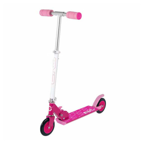 (Pink) AAMEN Folding Scooter With 2 Wheeled-Adjustable Handle 1