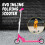 (Pink) AAMEN Folding Scooter With 2 Wheeled-Adjustable Handle 3