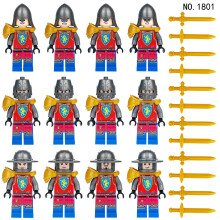 (Style C) Medieval Soldier Building Block Man Baby Roman Soldier Heavy Mounted Cavalry Small Particle Assembly Toy Suitable Fit Lego
