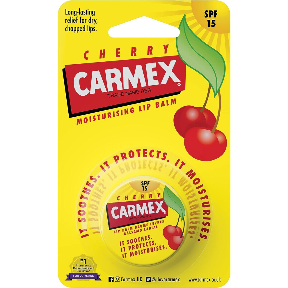 Carmex Cherry Lip Balm SPF15 Pot 7.5g