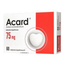 ACARD 75mg 60 Tablets Heart Support