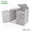 Wheelie Bin Storage Unit by Garden Universe In Grey - WBS01-GREY 5
