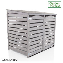 Wheelie Bin Storage Unit by Garden Universe In Grey - WBS01-GREY