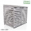Wheelie Bin Storage Unit by Garden Universe In Grey - WBS01-GREY 1
