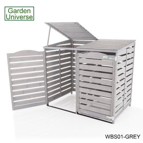 Wheelie Bin Storage Unit by Garden Universe In Grey - WBS01-GREY 2