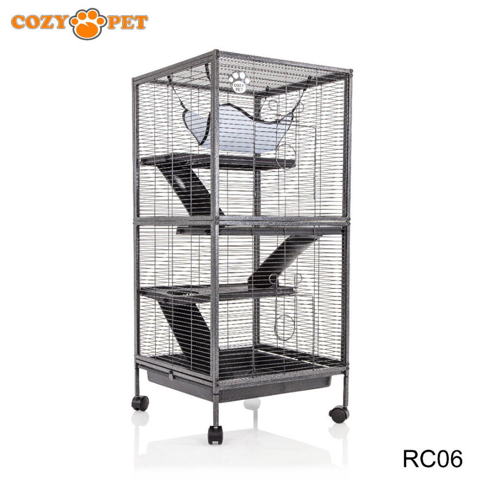 Cozy Pet Rodent Cage By 11Mm Bars For Rat, Ferret, Chinchilla Or Small Pets Rc06