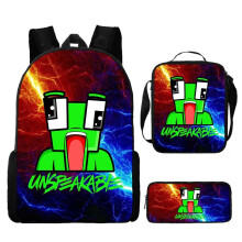 (C) 3 PCS UNSPEAKABLE Backpack Kids School Bag For Kids Gift