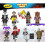(Style A 8pcs) Halloween Jack Jason the main character in the yellow suit Jimu figurine toys suitable Minifigures Fit Lego 4