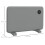 Homcom 1200W Electric Convector Heater, Quiet Space Heater with LED Display, Grey 2