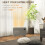 Homcom 1200W Electric Convector Heater, Quiet Space Heater with LED Display, Grey 4
