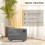 Homcom 1200W Electric Convector Heater, Quiet Space Heater with LED Display, Grey 5