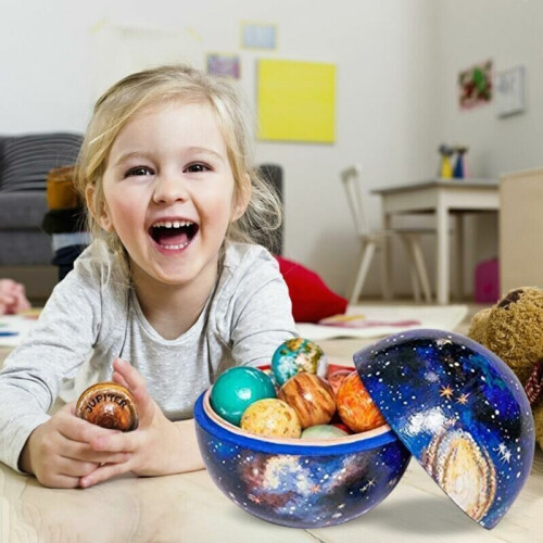 Resin Solar System Cosmos Learning Game Toy with Planets Home Office Ornament 2